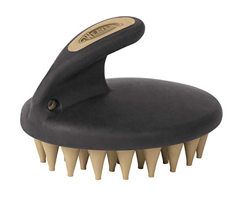 Weaver Leather Palm-Held Coarse Curry Comb, Black/Tan