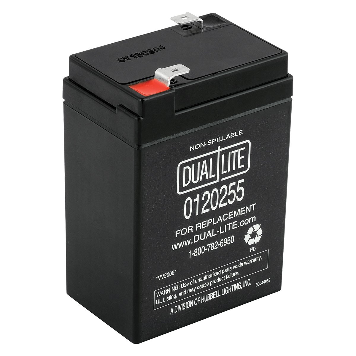 Dual-Lite 0120255 Approved 6-volt 4-4.5Ah 2.0-Amp for 90-Minute New SLA Battery , Black