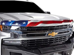 stampede | vigilante hood protector - high profile / american flag w/eagle| 2014-2018 gmc sierra 1500, 2019 sierra 1500 limited model | 2051-30