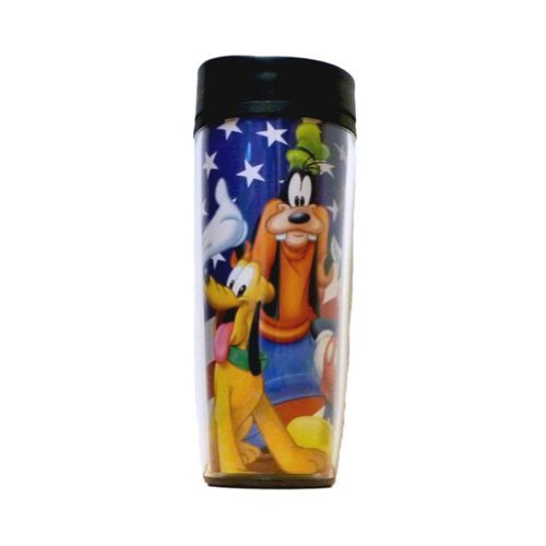 Disney USA Mickey Gang Minnie Goofy Donald Pluto Travel Mug