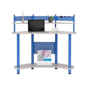 calico designs study corner desk, blue 46"w x 23.5"d x 42.25"h