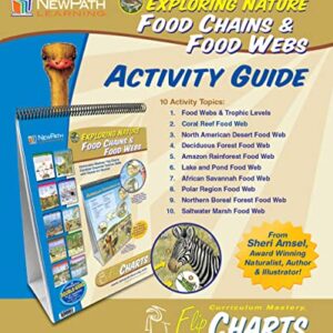 NewPath Learning - 34-6305 10 Piece Food Chains/Food Webs Curriculum Mastery Flip Chart Set, Grade 5-10
