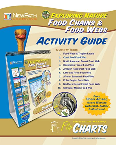NewPath Learning - 34-6305 10 Piece Food Chains/Food Webs Curriculum Mastery Flip Chart Set, Grade 5-10