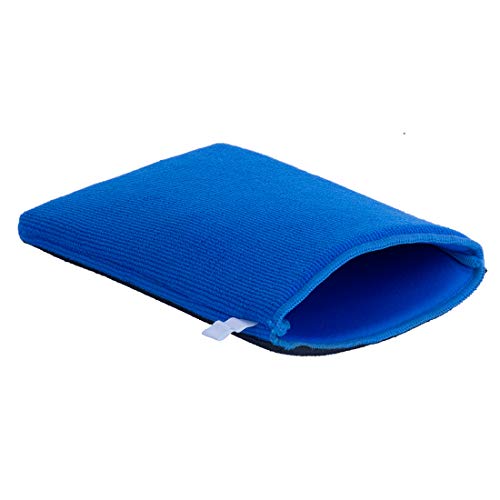 Nanoskin AUTOSCRUB Fine Grade Wash Mitt,Weft Knitted Microfiber [AS-016] Blue, 6" x 8.7"