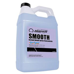 nanoskin smooth quick detailer spray 1 gallon for car detailing | superior gloss enhancer, wax booster & clay lubricant | waterless, effortless cleanup of dust, smudges, fingerprints & contaminants