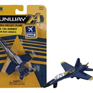 Daron Worldwide Trading Runway24 F/A-18 Angels No Runway Vehicle, Blue