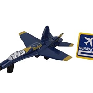 Daron Worldwide Trading Runway24 F/A-18 Angels No Runway Vehicle, Blue