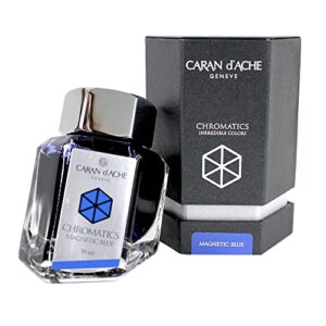 Caran d'Ache 50ml Chromatics Ink Bottle - Magnetic Blue