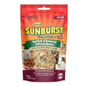 higgins sunburst wild flower meadow gourmet treats for small animals, 0.75 oz