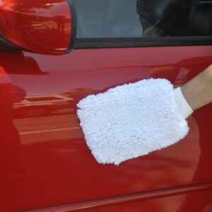 Detailer's Preference Premium Split Chenille Microfiber Wash Mitt for Car Cleaning, White