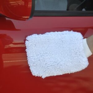 Detailer's Preference Premium Split Chenille Microfiber Wash Mitt for Car Cleaning, White