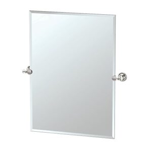 gatco 4129s tavern rectangle mirror, polished nickel 31.5 inch