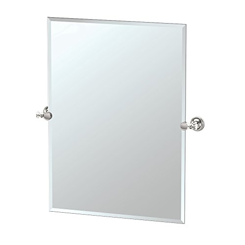 Gatco 4129S Tavern Rectangle Mirror, Polished Nickel 31.5 Inch