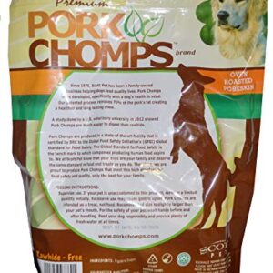 Pork Chomps Roasted Pork Skin Dog Chews, Ear Shapes, 10 Count