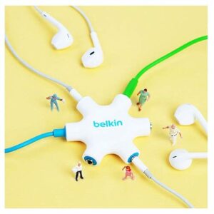 Belkin RockStar 5-Jack Multi Headphone Audio Splitter (Purple) (F8Z274btPUR)