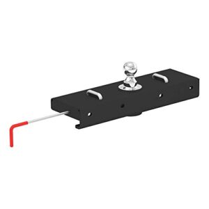 curt 60611 double lock ezr gooseneck hitch with 2-5/16-inch flip-and-store ball, 30,000 lbs