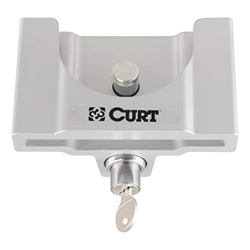 CURT 23081 Powder-Coated Aluminum Trailer Tongue Lock, 2-5/16-Inch Couplers