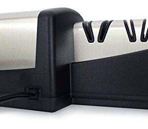 Chef’sChoice 290 Knife Sharpeners AngleSelect Hybrid 15 and 20-Degree Diamond Hone, 3-Stage, Black