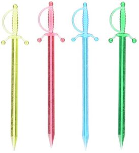 barconic heart sword cocktail pick (box of 250), multicolor