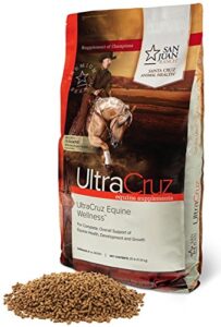 ultracruz equine wellness supplement for horses 25 lb, pellet (82 day supply)
