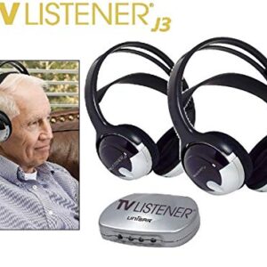 Unisar TV Listener J3 Infrared Stereo System with Additional Headset