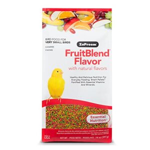 zupreem 230305 fruitblend x-small canary/finch food, 14-ounce