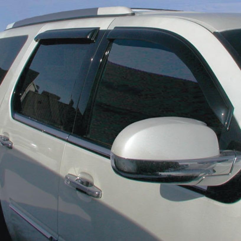 Stampede | Tape-Onz Sidewind Deflectors | 2010 - 2017 GMC Terrain - Polished/Chrome, 4 Pcs. | 6089-8