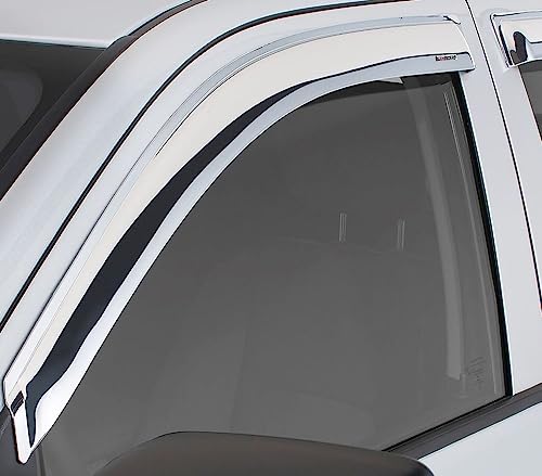 Stampede | Tape-Onz Sidewind Deflectors | 2010 - 2017 GMC Terrain - Polished/Chrome, 4 Pcs. | 6089-8