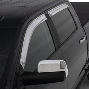 Stampede | Tape-Onz Sidewind Deflectors | 2010 - 2017 GMC Terrain - Polished/Chrome, 4 Pcs. | 6089-8