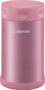 zojirushi stainless steel food jar, 25-ounce, pink