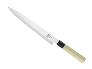 mercer culinary asian collection left handed yanagi sashimi knife with nsf handle, 10-inch