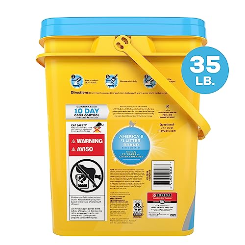 Purina Tidy Cats Clumping Cat Litter, Glade Clear Springs Multi Cat Litter - 35 lb. Pail