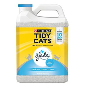 purina tidy cats clumping multi cat litter, glade clear springs - (2) 20 lb. jugs