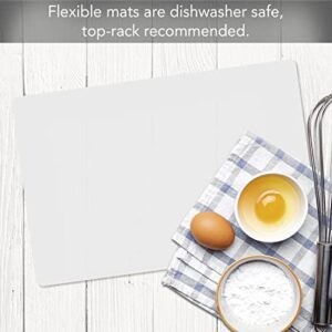 Cut N' Funnel Food Service Grade Heavy Gauge Flexible Plastic Cutting Board Mat 1 Pack18" x 12" Made in the USA BPA Free Dishwasher Safe