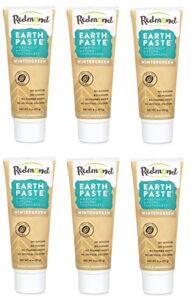 product name: redmond - earthpaste all natural non-fluoride vegan organic non gmo real ingredients toothpaste, wintergreen, 4 ounce tube (6 pack)