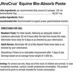 UltraCruz Equine Bio-Absorb Supplement for Horses, 60 ml, Paste (1/4 Day Supply)