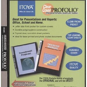 Itoya Clear Cover Profolio Presentation Books 24 pages (48 views) [PACK OF 2 ]