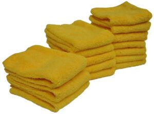 detailer's preference microfiber 14in x 17in 300 gsm cleaning towels high pile 15-pack