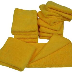 Detailer's Preference Microfiber 14in x 17in 300 GSM Cleaning Towels High Pile 15-Pack