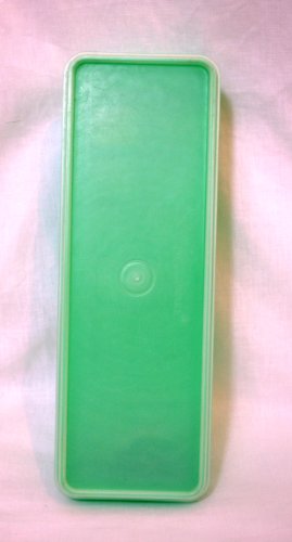 Tupperware Vintage Jadite Green Produce Thin-stor Celery Storage with Frosted Seal #892 Vegetable Crisper Keeper