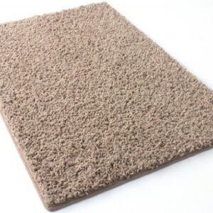 6 Inches x 6 Inches Sample Frieze Shag 32 oz Carpet, Pecan Brown