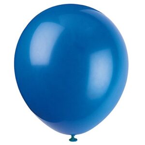 unique latex party balloons, 12", royal blue