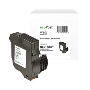 ecopost brand remanufactured postage meter cartridge replacement for quadient hasler isink2, imink2 | red