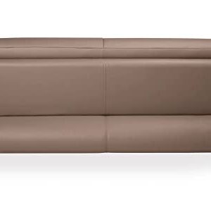 Zuri Furniture Modern Aspen Brown Microfiber Leather Sofa