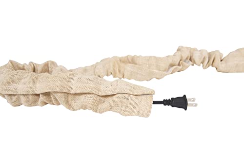 Creative Co-Op 6' Long Chandelier Cord Cover, Natural Cotton