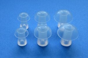 6 pcs : s/m/l soft replacement mushroom domes eartips earbuds compatible with siemens touching, motion, nitro,aquaris, siemens life, lotus 12p,13p,13sp,23p,23sp, 23m bte (behind the ear) hearing aids