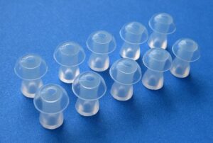 10 small (s) soft replacement mushroom domes eartips earbuds compatible with siemens touching, motion, nitro, aquaris, siemens life, lotus 12p 13p 13sp 23p 23sp 23m bte (behind the ear) hearing aids