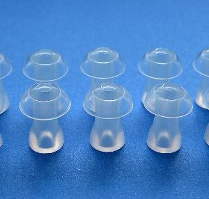 10 Small (S) Soft Replacement Mushroom Domes Eartips Earbuds Compatible with Siemens Touching, Motion, Nitro, Aquaris, Siemens Life, Lotus 12P 13P 13SP 23P 23SP 23M BTE (Behind The Ear) Hearing Aids