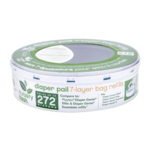 munchkin 272 nursery fresh diaper pail refill, 3.2 ounce