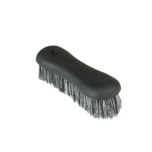 horze soft grip dandy brush - short bristle - black - one size